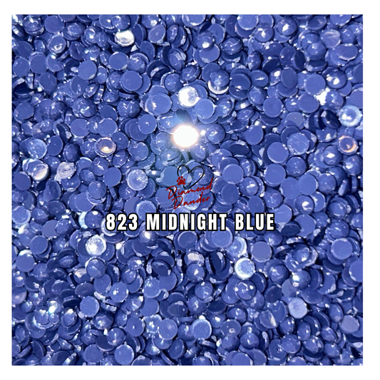 Diamond Dander: 823 Midnight Blue - Round Drill