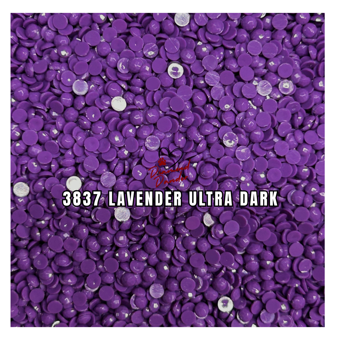 Diamond Dander: 3837 Lavender Ultra Dark -  Round Drill