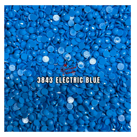 Diamond Dander: 3843 Electric Blue -  Round Drill