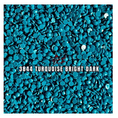 Diamond Dander: 3844 Turquoise Bright Dark  -  Round Drill