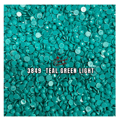 Diamond Dander: 3849  Teal Green Light  -  Round Drill