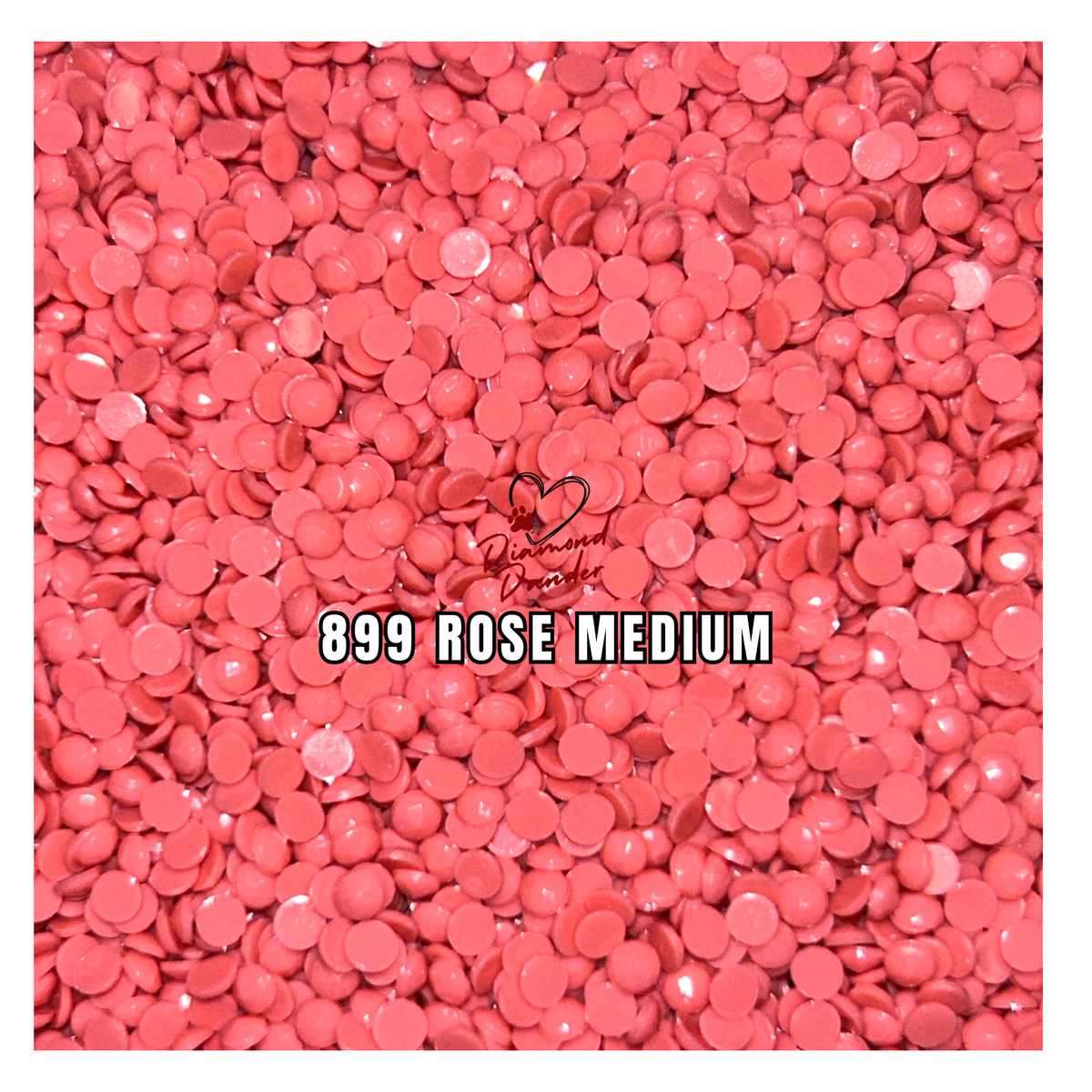 Diamond Dander: 899 Rose Medium - Round Drill