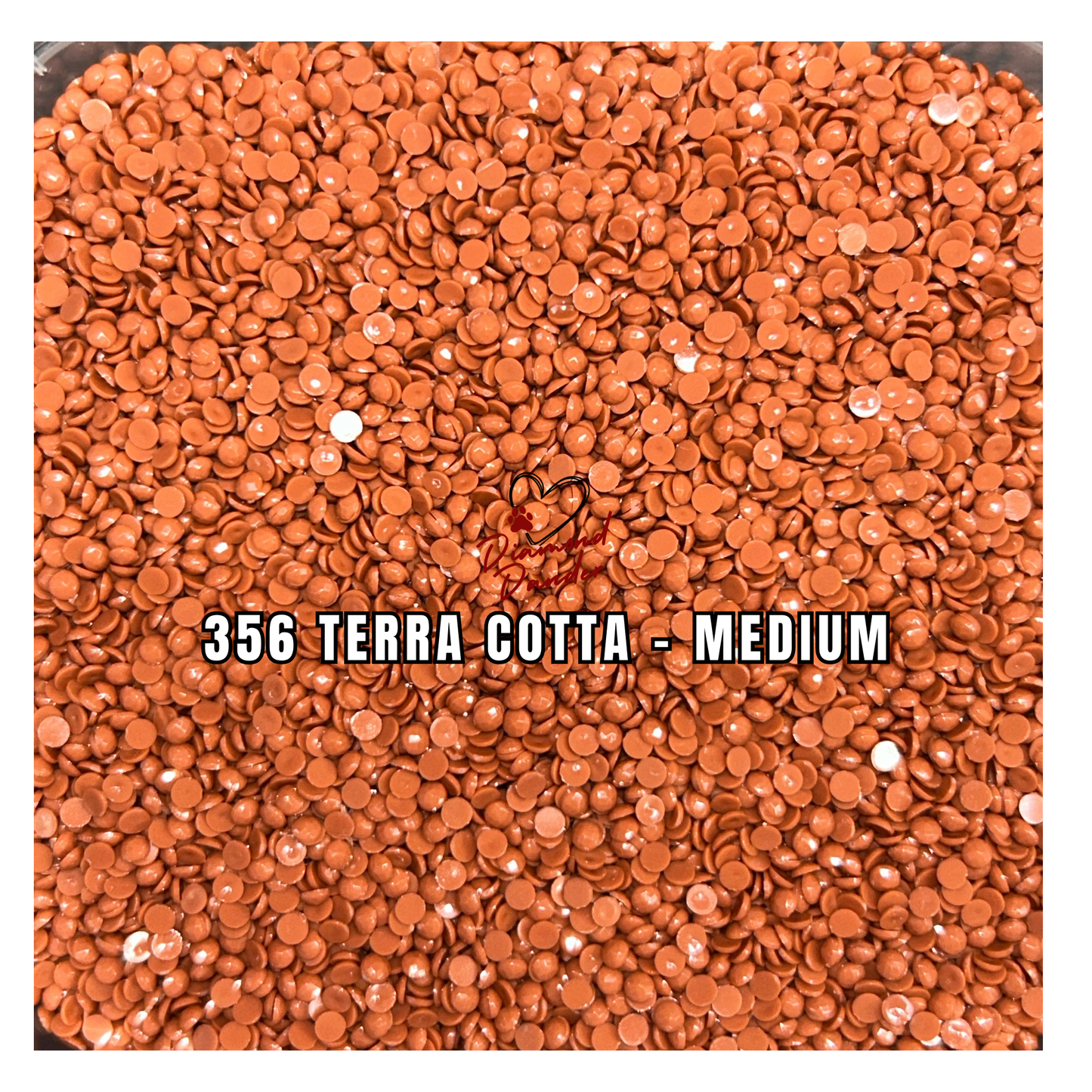 Diamond Dander: 356 Terra Cotta - Medium -  Round Drill