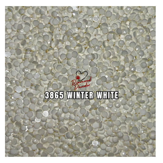 Diamond Dander: 3865 Winter White -  Round Drill