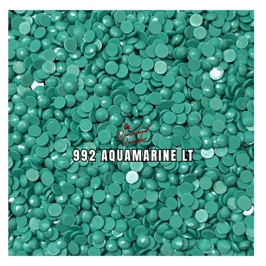 Diamond Dander: 992 Aquamarine Lt - Round Drill