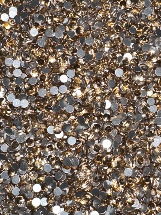 Diamond Dander: Filler Golden Shadow Glass Rhinestones