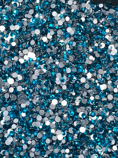Diamond Dander: Filler Blue Zircon Glass Rhinestones