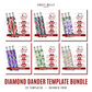 Diamond Dander Template Bundle: 32 diamond art pen templates, October 2026