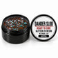 Craft Bully Dander Slob Kipper glitter UV resin in a 3 oz black jar.