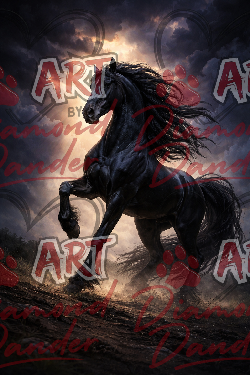 Art By Diamond Dander - Midnight Charge