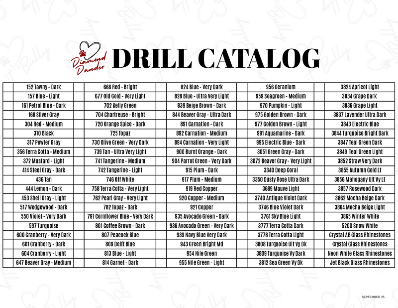 Diamond Dander Drill Catalog – Printable & Downloadable