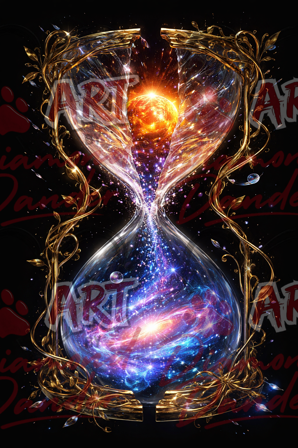 Art By Diamond Dander - The Living Hourglass