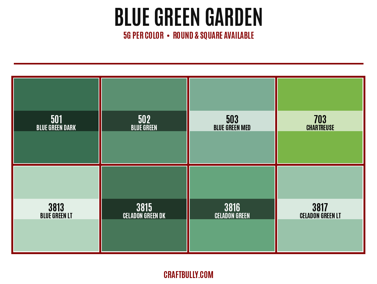 Blue Green Garden Diamond Dander Scoop Bundle