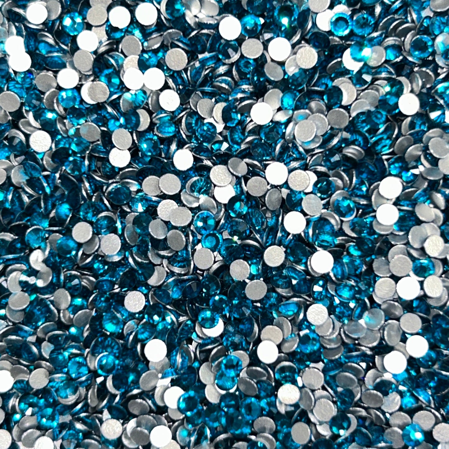 Diamond Dander: SS10 Blue Zircon Glass Rhinestones