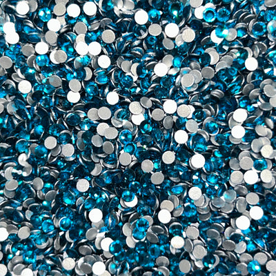 Diamond Dander: SS10 Blue Zircon Glass Rhinestones