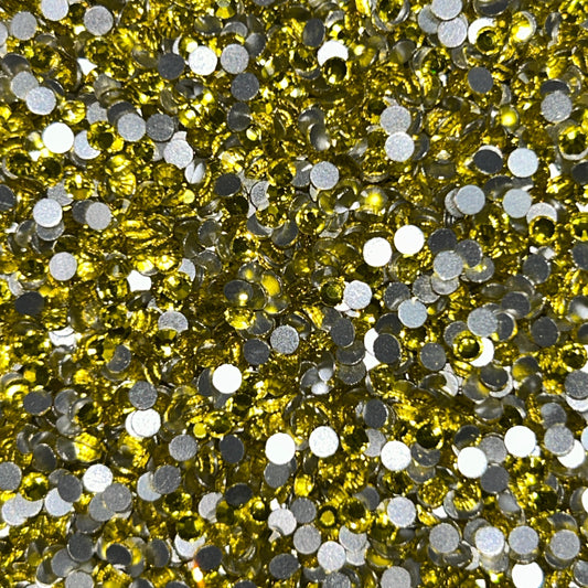 Diamond Dander: SS10 Citrine Glass Rhinestones