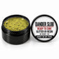 Craft Bully Dander Slob Honey On My Paws glitter UV resin in a 3 oz black jar.
