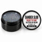 Craft Bully Dander Slob Idris Heelba glitter UV resin in a 3 oz black jar.