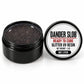 Craft Bully Dander Slob MC Lyck glitter UV resin in a 1 oz black jar.