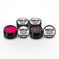 Craft Bully Dander Slob Mystery Slob 4 pack of 3 oz glitter UV resin jars, two open to show fine and chunky glitter.