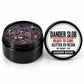 Craft Bully Dander Slob Rainbow Bridge glitter UV resin in a 3 oz black jar.