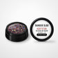 Dander Slob Rainbow Bridge glitter UV resin in an open black 1 oz jar with its labeled lid facing forward.