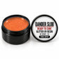 Craft Bully Dander Slob Tina Spay glitter UV resin in a 1 oz black jar.