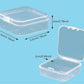Mini Clear Plastic Storage Containers — Organizer Boxes for Beads, Jewelry & Crafts