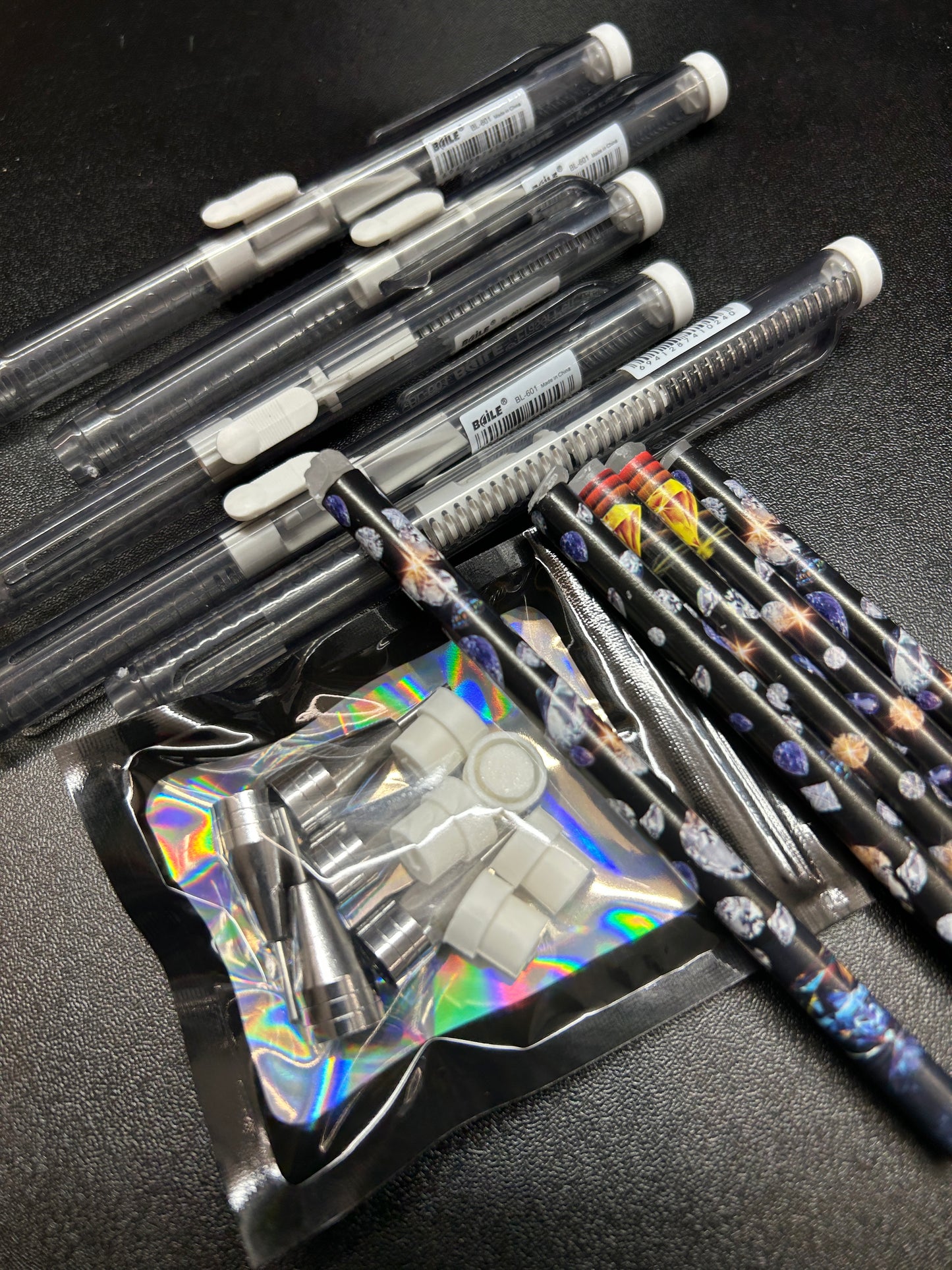 Diamond Dander Companion Crate: Fetch Stick Retractable Eraser Bling Kit