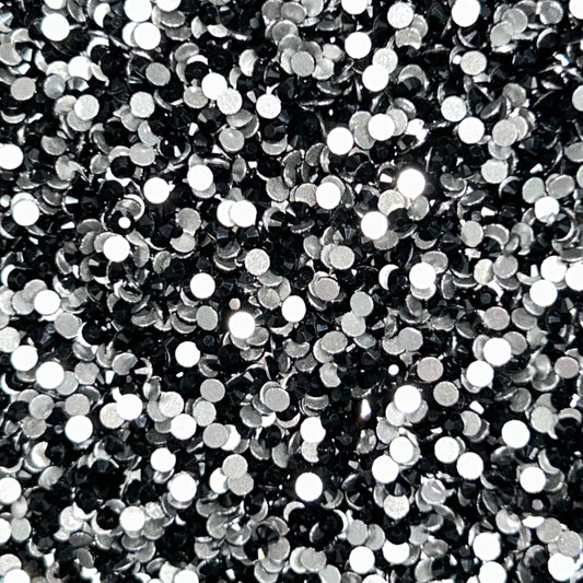 Diamond Dander: SS10 Jet Black Glass Rhinestones