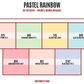 Pastel Rainbow Diamond Dander Scoop Bundle