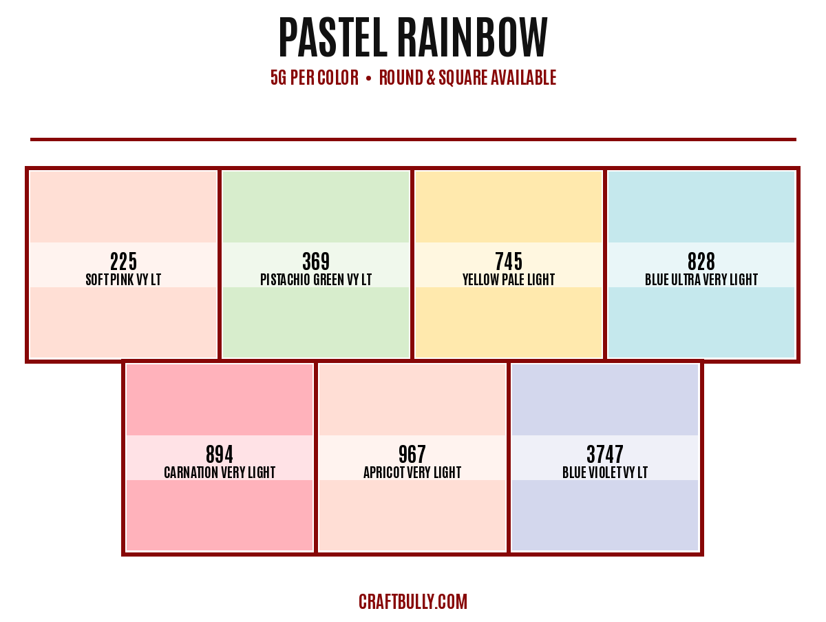 Pastel Rainbow Diamond Dander Scoop Bundle