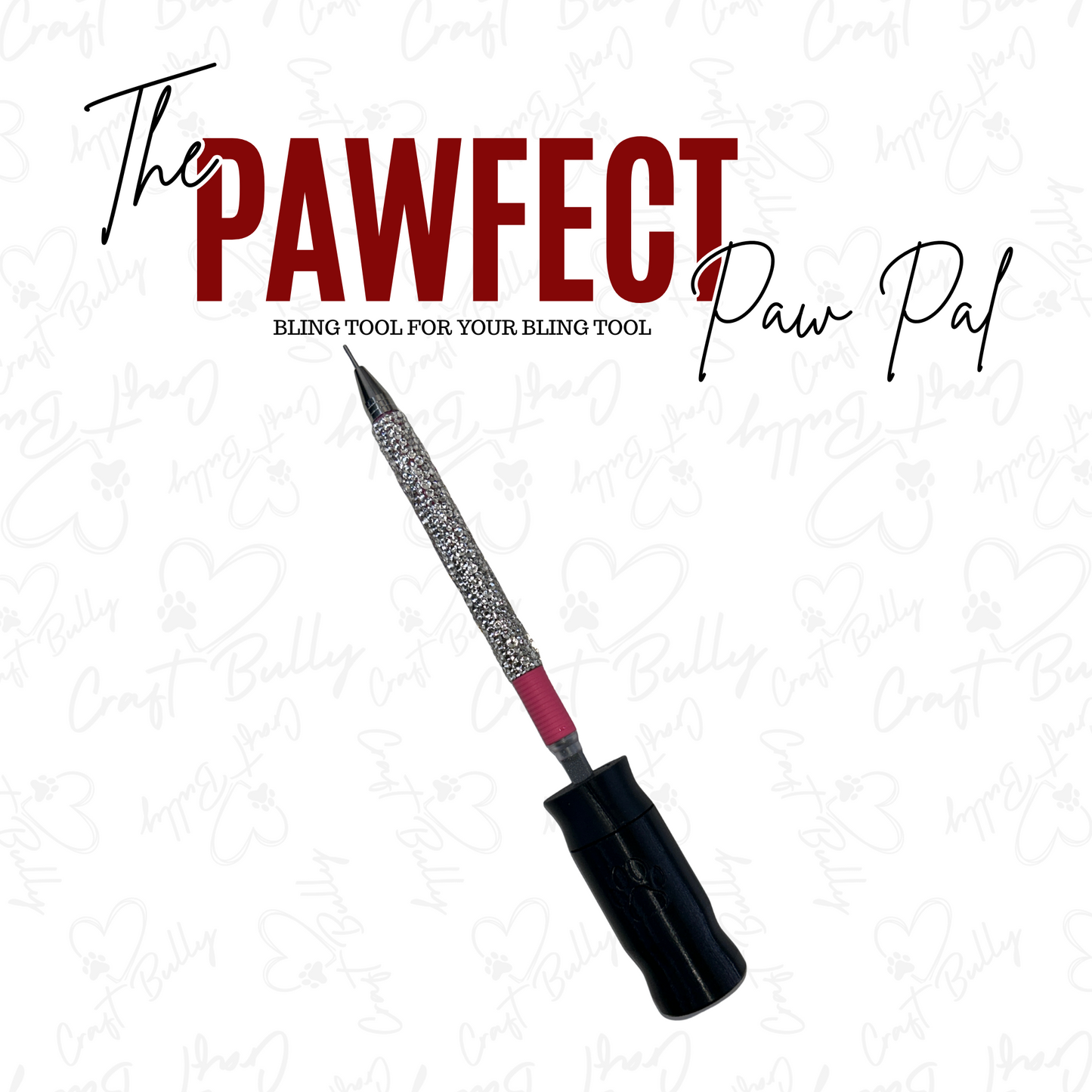 The PAWfect Paw Pal - Retractable Eraser Bling Grip