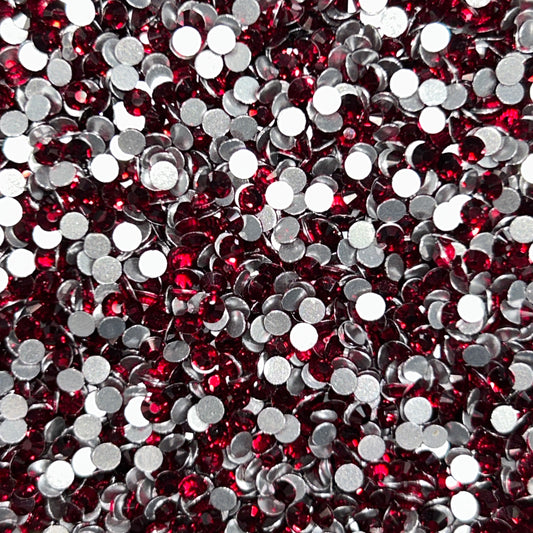 Diamond Dander: SS10 Siam Glass Rhinestones