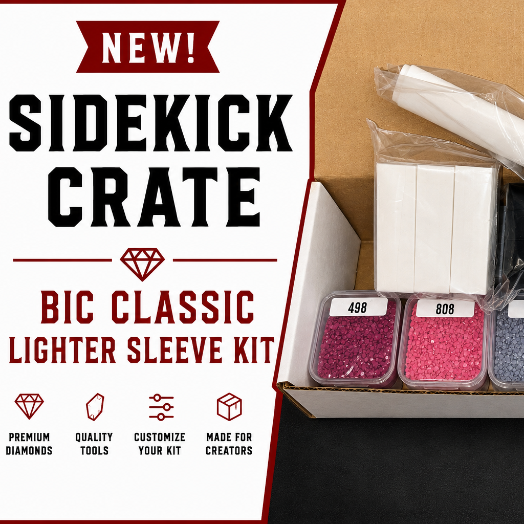 Diamond Dander Sidekick Crate - BIC Classic Lighter Sleeve Bling Kit
