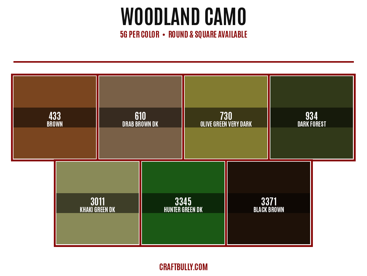 Woodland Camo Diamond Dander Scoop Bundle